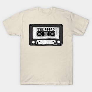 the doors cassette black and white T-Shirt
